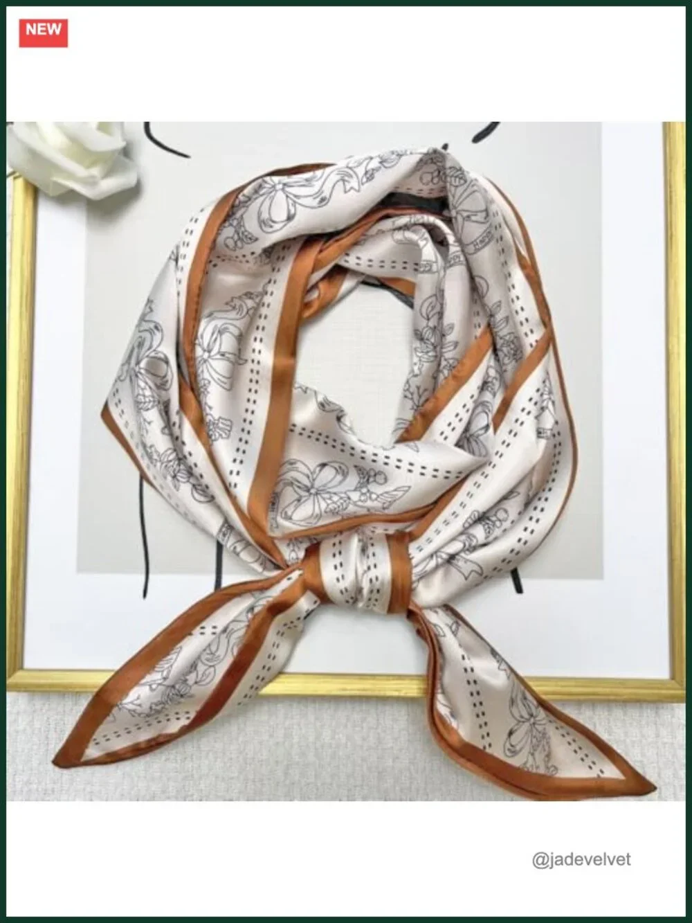 Silky Satin Long Scarf for Head, Neck, Hair, and Handbag